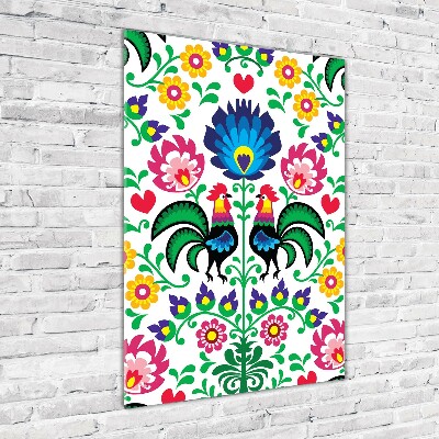 Quadro acrilico verticale Modello etnico