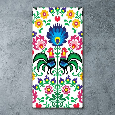 Quadro acrilico verticale Modello etnico