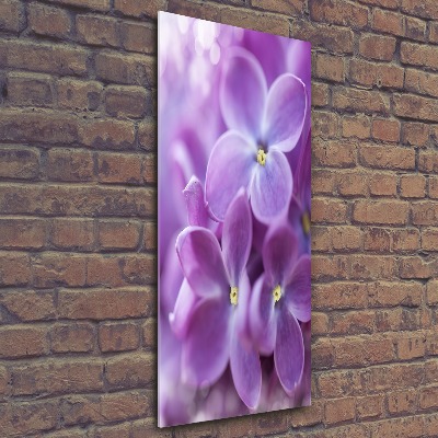 Quadro acrilico verticale Fiori di lillà
