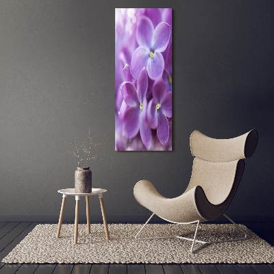 Quadro acrilico verticale Fiori di lillà