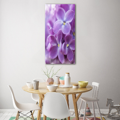 Quadro acrilico verticale Fiori di lillà
