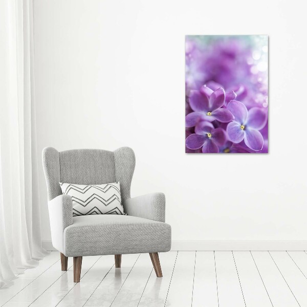 Quadro acrilico verticale Fiori di lillà