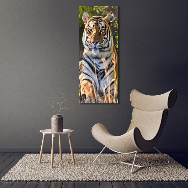 Quadro acrilico verticale Tigre