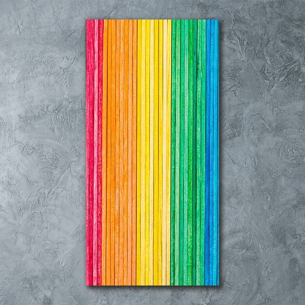 Quadro acrilico verticale Strisce colorate