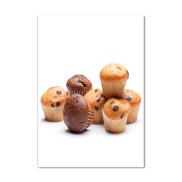 Quadro stampa su vetro acrilico verticale Cupcakes