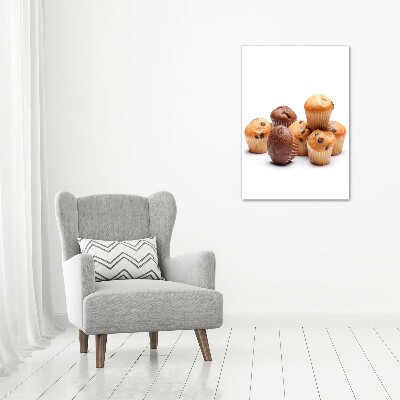 Quadro stampa su vetro acrilico verticale Cupcakes