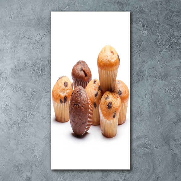 Quadro stampa su vetro acrilico verticale Cupcakes