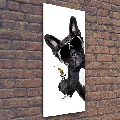 Quadro acrilico verticale Torta con martini