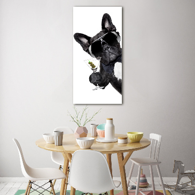 Quadro acrilico verticale Torta con martini