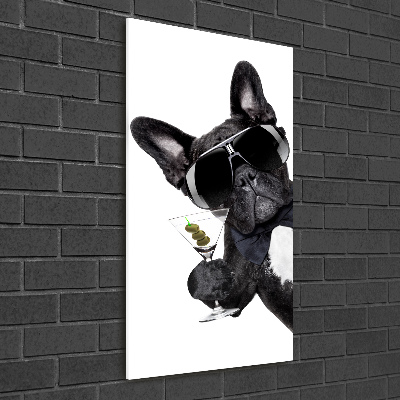 Quadro acrilico verticale Torta con martini