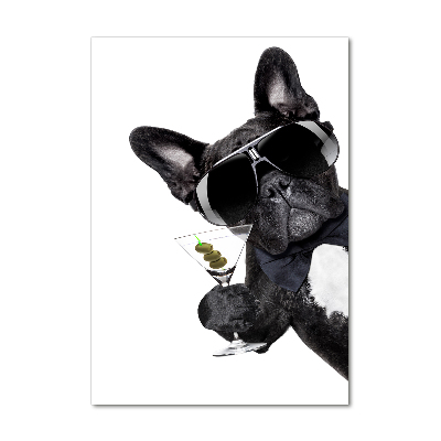 Quadro acrilico verticale Torta con martini