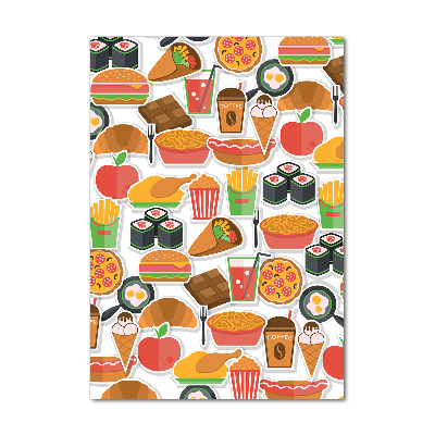 Quadro vetro acrilico verticale Fast food