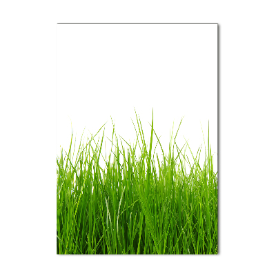 Quadro acrilico verticale Erba verde
