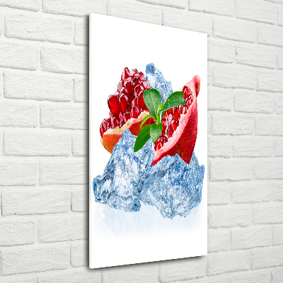 Quadro in vetro acrilico verticale Granata