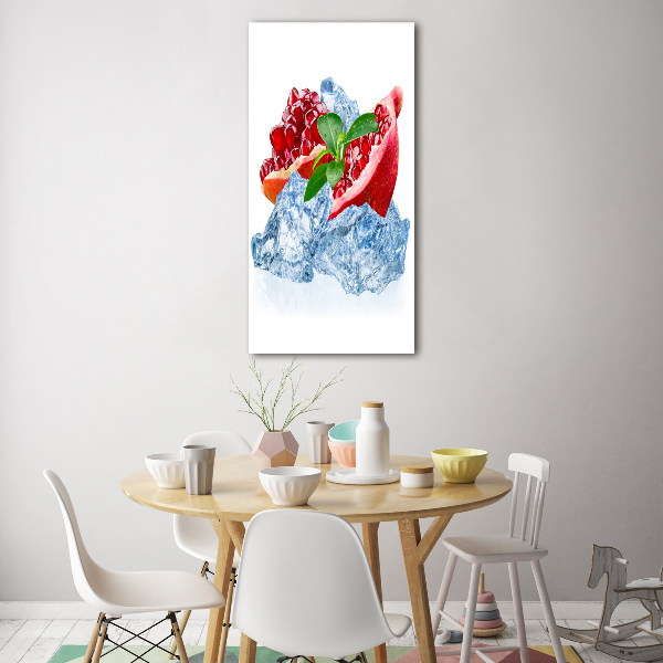 Quadro in vetro acrilico verticale Granata