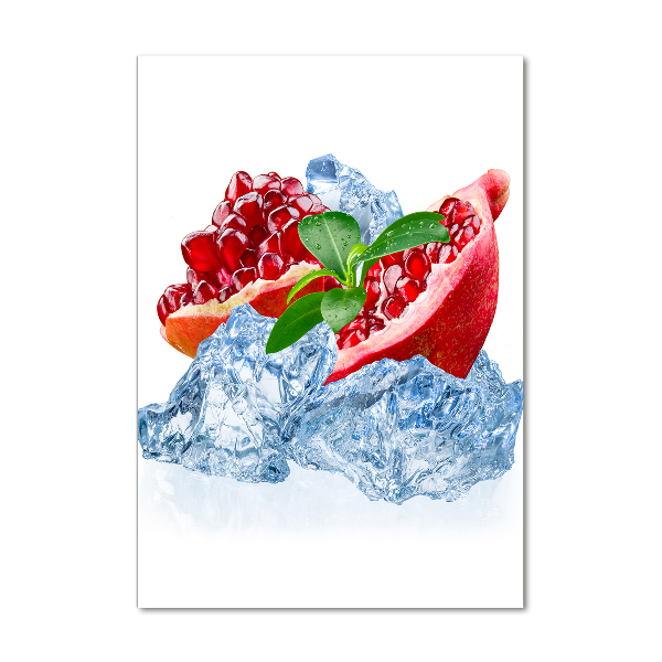 Quadro in vetro acrilico verticale Granata