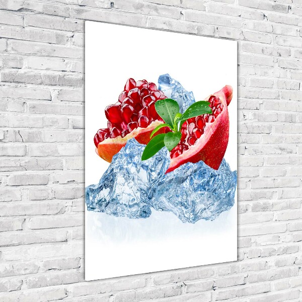 Quadro in vetro acrilico verticale Granata