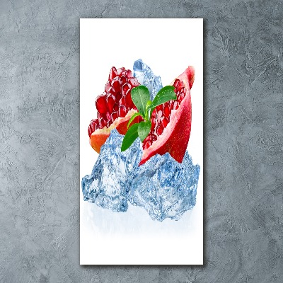 Quadro in vetro acrilico verticale Granata