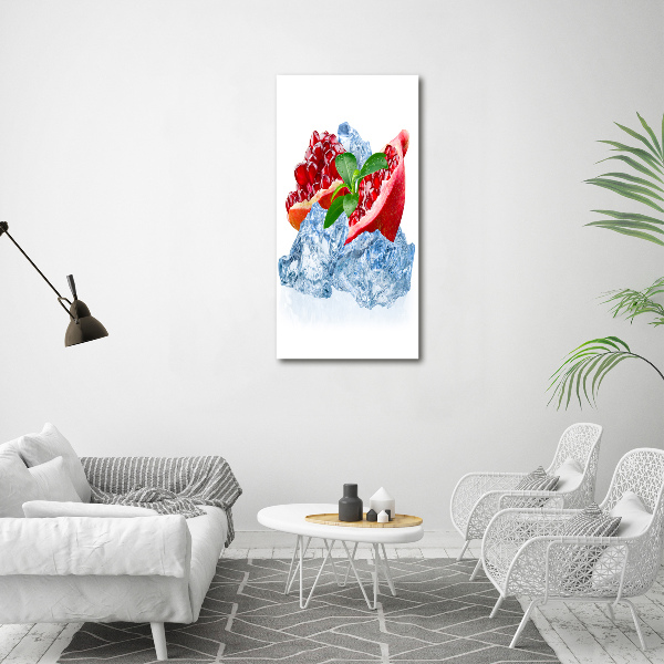 Quadro in vetro acrilico verticale Granata