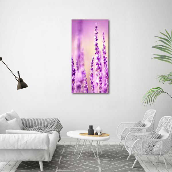 Quadro acrilico verticale Lavanda