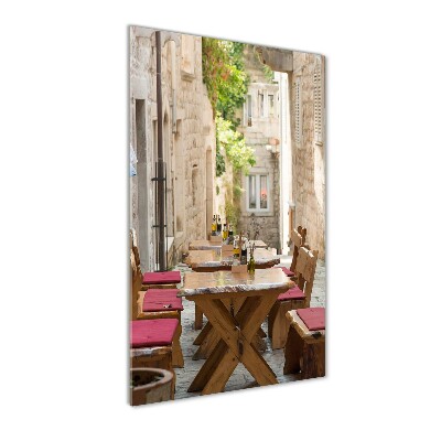 Quadro in vetro acrilico verticale Korčula, Croazia