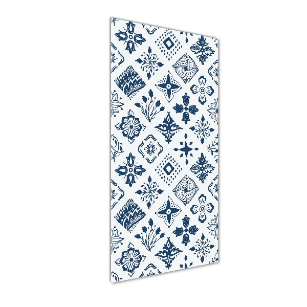 Quadro in vetro acrilico verticale Motivo floreale