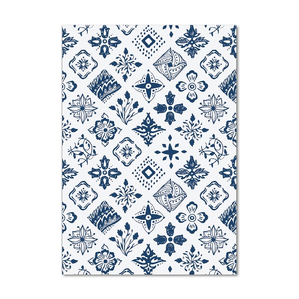 Quadro in vetro acrilico verticale Motivo floreale