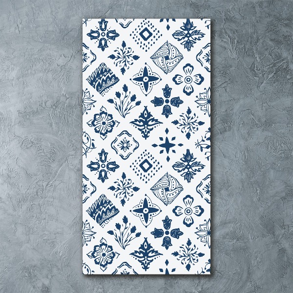 Quadro in vetro acrilico verticale Motivo floreale