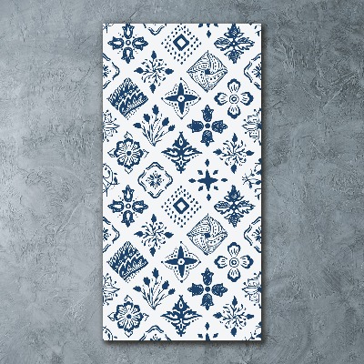 Quadro in vetro acrilico verticale Motivo floreale