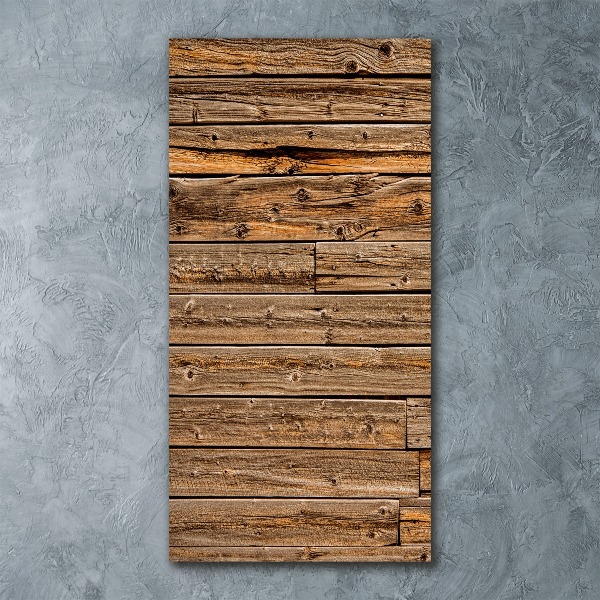 Quadro vetro acrilico verticale Parete in legno