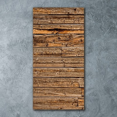 Quadro vetro acrilico verticale Parete in legno