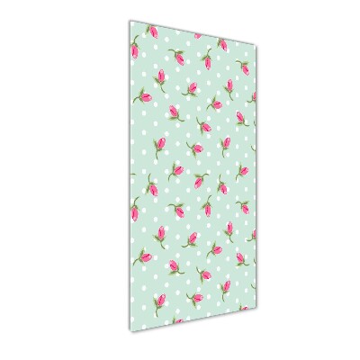 Quadro vetro acrilico verticale Rose