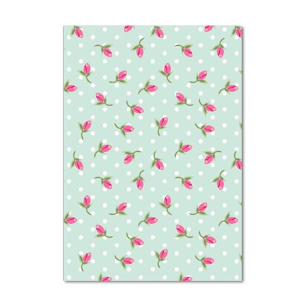 Quadro vetro acrilico verticale Rose