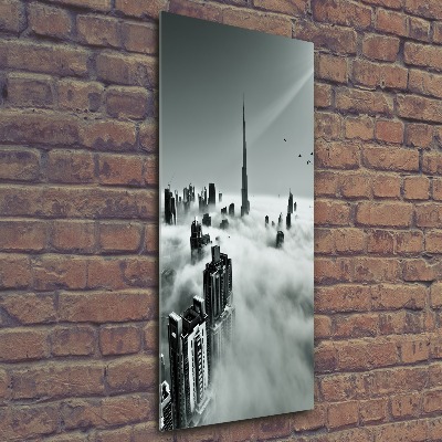 Quadro stampa su vetro acrilico verticale Grattacieli