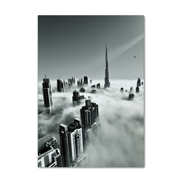 Quadro stampa su vetro acrilico verticale Grattacieli
