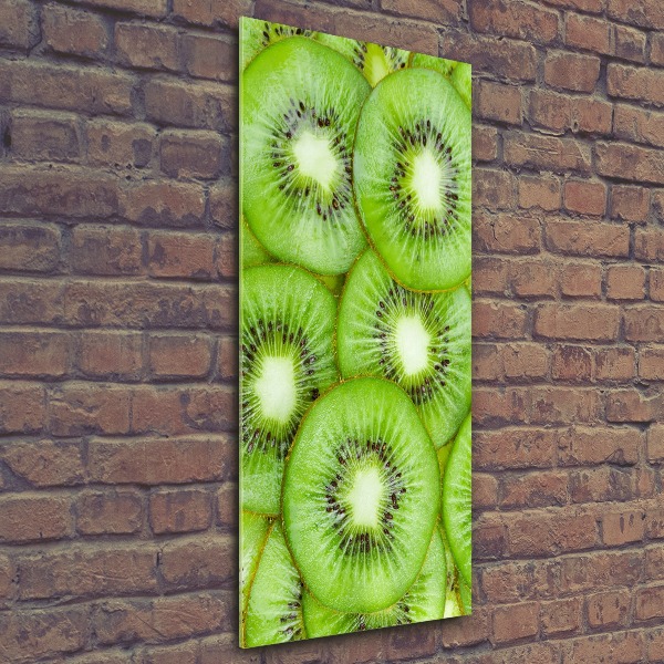 Quadro in vetro acrilico verticale Kiwi