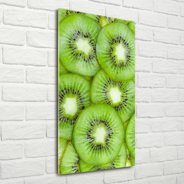 Quadro in vetro acrilico verticale Kiwi