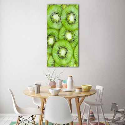 Quadro in vetro acrilico verticale Kiwi