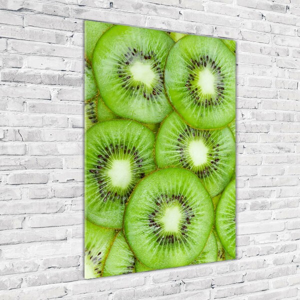 Quadro in vetro acrilico verticale Kiwi
