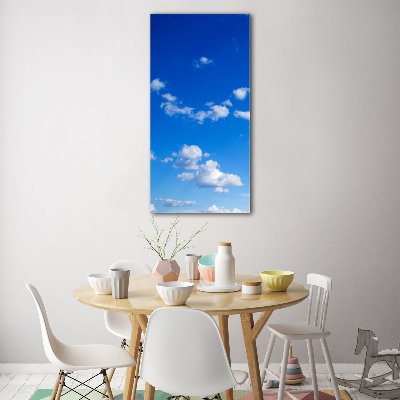 Quadro in vetro acrilico verticale Nuvole nel cielo