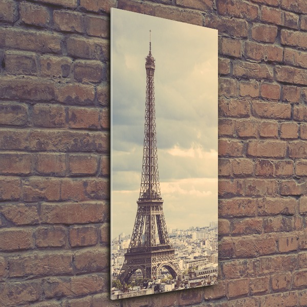 Quadro acrilico verticale Torre Eiffel Parigi