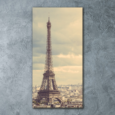 Quadro acrilico verticale Torre Eiffel Parigi