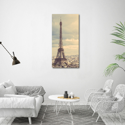 Quadro acrilico verticale Torre Eiffel Parigi