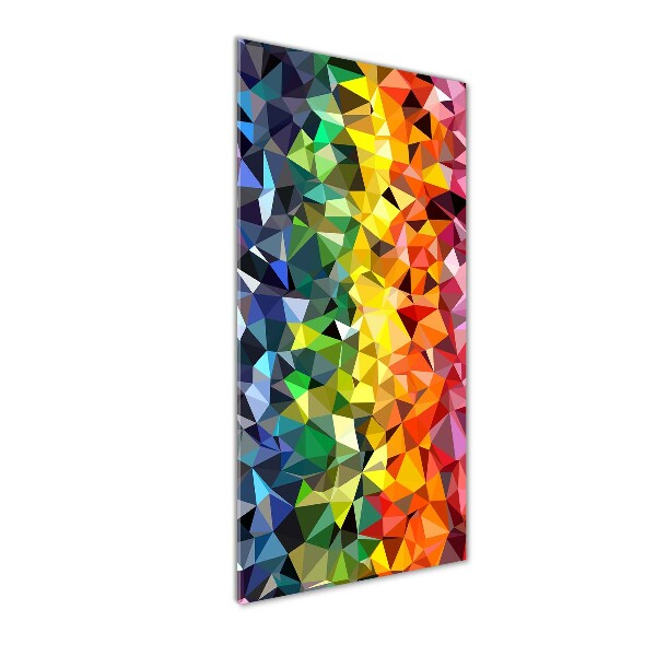 Quadro in vetro acrilico verticale Sfondo geometrico