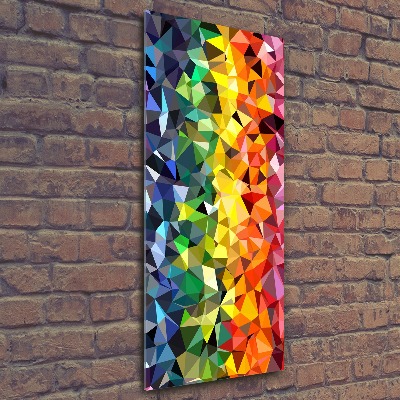 Quadro in vetro acrilico verticale Sfondo geometrico