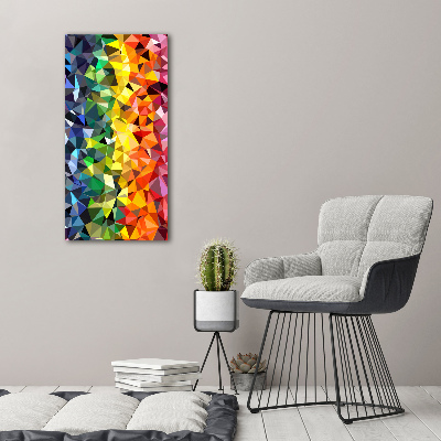 Quadro in vetro acrilico verticale Sfondo geometrico