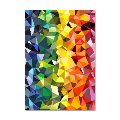 Quadro in vetro acrilico verticale Sfondo geometrico