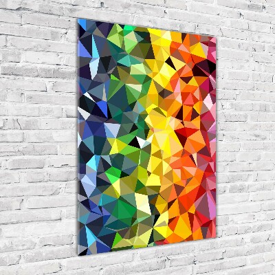 Quadro in vetro acrilico verticale Sfondo geometrico