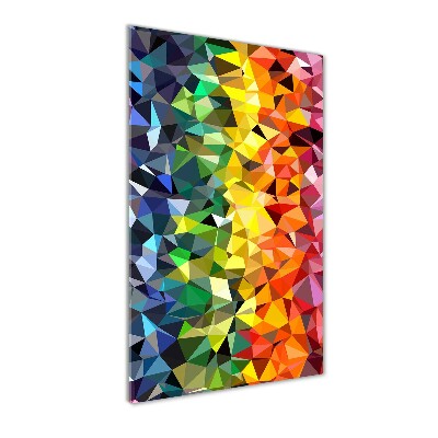 Quadro in vetro acrilico verticale Sfondo geometrico