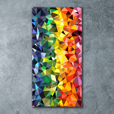 Quadro in vetro acrilico verticale Sfondo geometrico